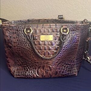 Brahmin Brown Crocodile Embossed Women's Bag